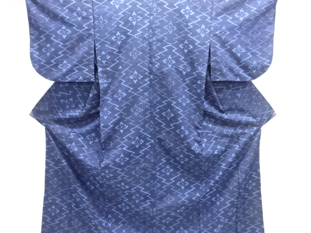 JAPANESE KIMONO / ANTIQUE MATSUKAWA-HISHI / FLORAL PATTERN WOVEN- TSUM